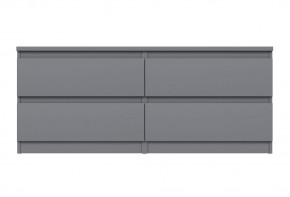 2.03.03.100.4 КАСТОР тумба 4 ящика RU серая в Златоусте - zlatoust.ok-mebel.com | фото 2