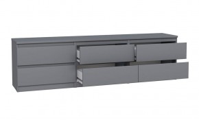 2.03.03.110.4 КАСТОР тумба 6 ящиков RU серая в Златоусте - zlatoust.ok-mebel.com | фото 3