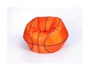 Кресло-мешок Баскетбольный мяч большой оранжево-черное в Златоусте - zlatoust.ok-mebel.com | фото 2