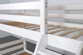 АДЕЛЬ Кровать двухъярусная с наклонной лестницей (белый) в Златоусте - zlatoust.ok-mebel.com | фото 6