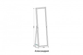 АЛЕКСАНДРИЯ-9.1 Зеркало напольное в Златоусте - zlatoust.ok-mebel.com | фото 2