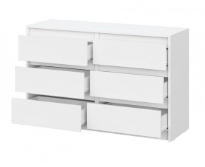 АЙДЕН КМ06-1200 Комод 6 ящиков (белый) в Златоусте - zlatoust.ok-mebel.com | фото 2