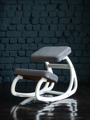 Балансирующий коленный стул Конёк Горбунёк (Белый) в Златоусте - zlatoust.ok-mebel.com | фото 2