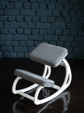 Балансирующий коленный стул Конёк Горбунёк (Белый) в Златоусте - zlatoust.ok-mebel.com | фото 3