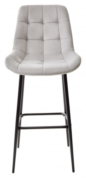 Барный стул ХОФМАН, цвет H-09 Светло-серый, велюр / черный каркас М-City в Златоусте - zlatoust.ok-mebel.com | фото 5