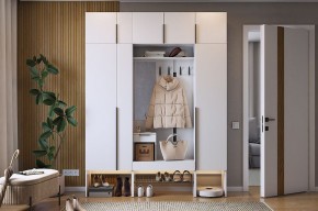 БАСКО Прихожая К9 (белое дерево) в Златоусте - zlatoust.ok-mebel.com | фото 2
