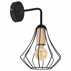 Бра Imex MD.9051 MD.9051-1-W-BK+WOOD в Златоусте - zlatoust.ok-mebel.com | фото