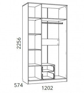 Детская Фанк Шкаф комбинированный НМ 013.08-01 М1 в Златоусте - zlatoust.ok-mebel.com | фото 3