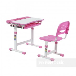 Комплект парта + стул трансформеры Cantare Pink в Златоусте - zlatoust.ok-mebel.com | фото 2