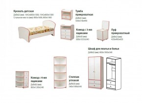 Набор мебели для детской Юниор-10 (с кроватью 800*1600) ЛДСП в Златоусте - zlatoust.ok-mebel.com | фото 2