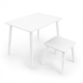Детский комплект стол и табурет Rolti Baby (белая столешница/белое сиденье/белые ножки) в Златоусте - zlatoust.ok-mebel.com | фото