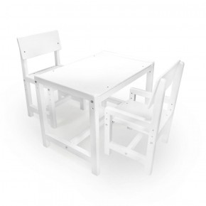Детский растущий комплект стол и два стула  Я САМ "Лофт" (Белый, Белый) в Златоусте - zlatoust.ok-mebel.com | фото