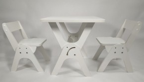 Детский растущий стол-парта и два стула Я САМ "Умка-Дуо" (Белый) в Златоусте - zlatoust.ok-mebel.com | фото