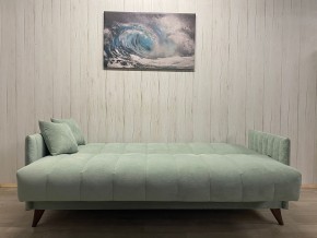 Диван Престиж-3 (НПБ) велюр Sensey mist green в Златоусте - zlatoust.ok-mebel.com | фото 3