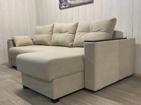 Диван угловой Комфорт-3 (НПБ+МДФ) велюр Luma 01 в Златоусте - zlatoust.ok-mebel.com | фото 2