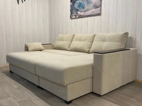 Диван угловой Комфорт-3 (НПБ+МДФ) велюр Luma 01 в Златоусте - zlatoust.ok-mebel.com | фото 4