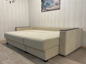 Диван угловой Комфорт-3 (НПБ+МДФ) велюр Luma 01 в Златоусте - zlatoust.ok-mebel.com | фото 5