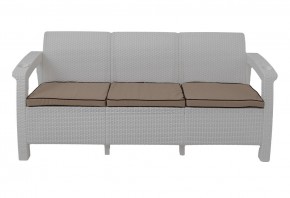 Диван Yalta Premium Sofa 3 Set (Ялта) белый (+подушки под спину) в Златоусте - zlatoust.ok-mebel.com | фото 2