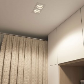 DK2062-WH Встраиваемый светильник, IP 20, до 15 Вт, GU10, LED, белый, алюминий в Златоусте - zlatoust.ok-mebel.com | фото 4