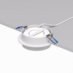 DK2090-WH Встраиваемый светильник FLAT, IP 20, до 15 Вт, GX53, LED, белый, алюминий в Златоусте - zlatoust.ok-mebel.com | фото 3