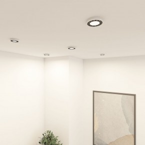 DK2441-WB Встраиваемый светильник DUAL 9+9 Вт, LED 4000K, IP 20, d120mm, белый/черный, алюминий/акрил в Златоусте - zlatoust.ok-mebel.com | фото 6