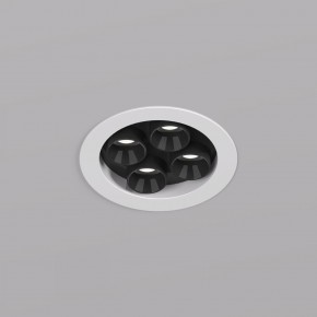 DK2510-WB Встраиваемый светильник SPACE со светодиодом d65 220V 8W 38° 4000К IP20 белый/черный алюминий в Златоусте - zlatoust.ok-mebel.com | фото