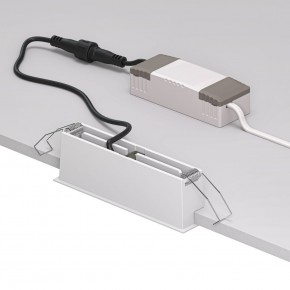 DK2514-WB Встраиваемый светильник SPACE со светодиодом L126mm 220V 10W 38° 4000К IP20 белый/черный алюминий в Златоусте - zlatoust.ok-mebel.com | фото 3