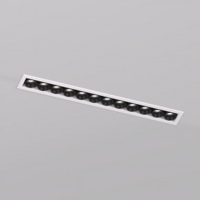 DK2515-WB Встраиваемый светильник SPACE со светодиодом L240mm 220V 20W 38° 4000К IP20 белый/черный алюминий в Златоусте - zlatoust.ok-mebel.com | фото