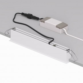 DK2515-WB Встраиваемый светильник SPACE со светодиодом L240mm 220V 20W 38° 4000К IP20 белый/черный алюминий в Златоусте - zlatoust.ok-mebel.com | фото 3