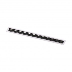 DK2515-WB Встраиваемый светильник SPACE со светодиодом L240mm 220V 20W 38° 4000К IP20 белый/черный алюминий в Златоусте - zlatoust.ok-mebel.com | фото 4