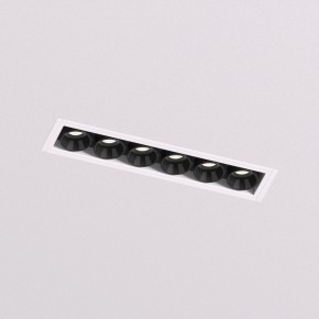 DK2531-WB Встраиваемый светильник SPACE со светодиодом под шпатлевку L126mm 220V 10W 38° 4000К IP20 белый/черный алюминий в Златоусте - zlatoust.ok-mebel.com | фото
