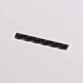 DK2531-WB Встраиваемый светильник SPACE со светодиодом под шпатлевку L126mm 220V 10W 38° 4000К IP20 белый/черный алюминий в Златоусте - zlatoust.ok-mebel.com | фото 2