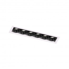 DK2531-WB Встраиваемый светильник SPACE со светодиодом под шпатлевку L126mm 220V 10W 38° 4000К IP20 белый/черный алюминий в Златоусте - zlatoust.ok-mebel.com | фото 6