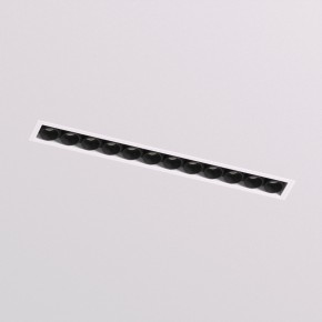 DK2532-WB Встраиваемый светильник SPACE со светодиодом под шпатлевку L240mm 220V 20W 38° 4000К IP20 белый/черный алюминий в Златоусте - zlatoust.ok-mebel.com | фото 2