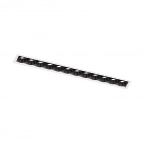 DK2532-WB Встраиваемый светильник SPACE со светодиодом под шпатлевку L240mm 220V 20W 38° 4000К IP20 белый/черный алюминий в Златоусте - zlatoust.ok-mebel.com | фото 5