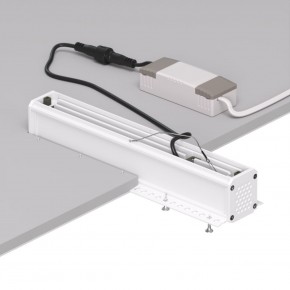 DK2532-WB Встраиваемый светильник SPACE со светодиодом под шпатлевку L240mm 220V 20W 38° 4000К IP20 белый/черный алюминий в Златоусте - zlatoust.ok-mebel.com | фото 6