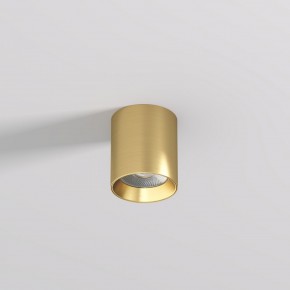 DK2610-SB Накладной светильник SHINE TUBE со светодиодом, D70*H80, IP20, 3000К, 10W, RA?90, сатинированная латунь, алюминий в Златоусте - zlatoust.ok-mebel.com | фото 2