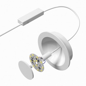 DK2700-WH Встраиваемый светильник, IP 20, 7 Вт, LED 3000, белый, алюминий в Златоусте - zlatoust.ok-mebel.com | фото 4