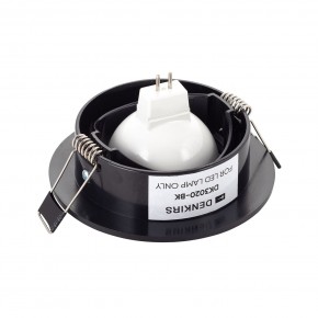 DK3020-BK Встраиваемый светильник, IP 20, 10 Вт, GU5.3, LED, черный, пластик в Златоусте - zlatoust.ok-mebel.com | фото 3