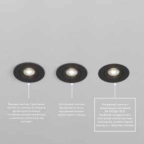 DK3020-BK Встраиваемый светильник, IP 20, 10 Вт, GU5.3, LED, черный, пластик в Златоусте - zlatoust.ok-mebel.com | фото 5