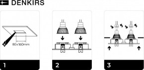 DK3022-WH Встраиваемый светильник, IP 20, 10 Вт, GU5.3, LED, белый, пластик в Златоусте - zlatoust.ok-mebel.com | фото 6