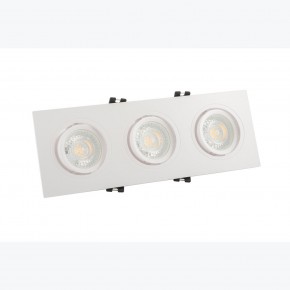 DK3023-WH Встраиваемый светильник, IP 20, 10 Вт, GU5.3, LED, белый, пластик в Златоусте - zlatoust.ok-mebel.com | фото 2