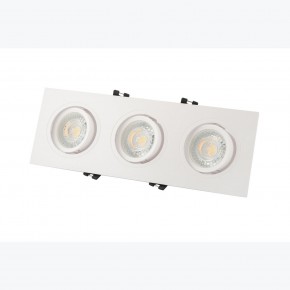 DK3023-WH Встраиваемый светильник, IP 20, 10 Вт, GU5.3, LED, белый, пластик в Златоусте - zlatoust.ok-mebel.com | фото 3