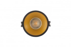 DK3026-BG Встраиваемый светильник, IP 20, 10 Вт, GU5.3, LED, черный/золотой, пластик в Златоусте - zlatoust.ok-mebel.com | фото