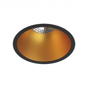 DK3026-BG Встраиваемый светильник, IP 20, 10 Вт, GU5.3, LED, черный/золотой, пластик в Златоусте - zlatoust.ok-mebel.com | фото