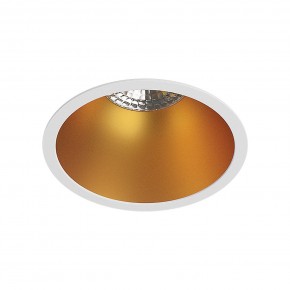 DK3026-WG Встраиваемый светильник, IP 20, 10 Вт, GU5.3, LED, белый/золотой, пластик в Златоусте - zlatoust.ok-mebel.com | фото