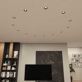 DK3055-BK Встраиваемый светильник, IP 20, 10 Вт, GU5.3, LED, черный, пластик в Златоусте - zlatoust.ok-mebel.com | фото 3