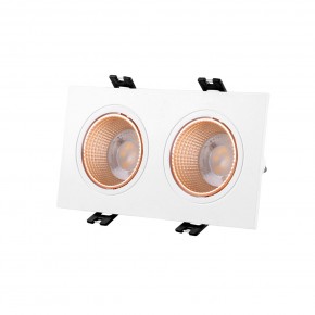 DK3072-WBR Встраиваемый светильник, IP 20, 10 Вт, GU5.3, LED, белый/бронзовый, пластик в Златоусте - zlatoust.ok-mebel.com | фото