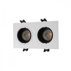 DK3072-WH+BK Встраиваемый светильник, IP 20, 10 Вт, GU5.3, LED, белый/черный, пластик в Златоусте - zlatoust.ok-mebel.com | фото