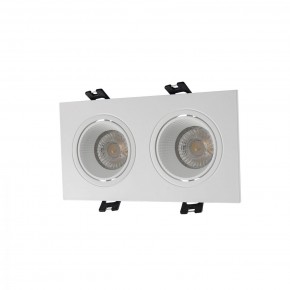 DK3072-WH Встраиваемый светильник, IP 20, 10 Вт, GU5.3, LED, белый/белый, пластик в Златоусте - zlatoust.ok-mebel.com | фото